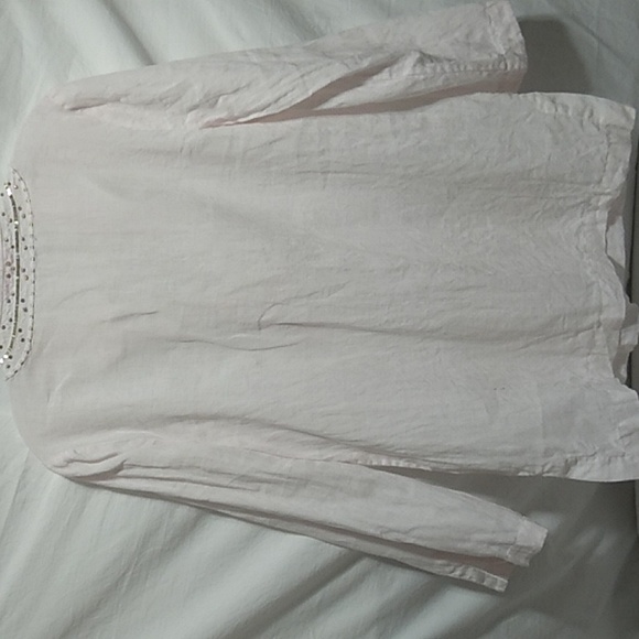 Lilly Pulitzer Linen Top Sz.M Couple Flaws (X-55 CRATE) - Picture 6 of 11